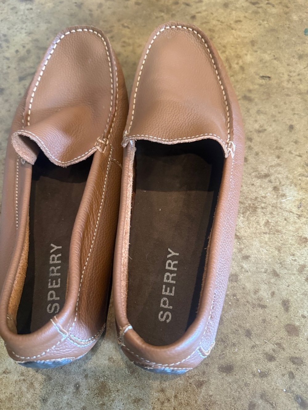 Sperry Chestnut Leather Driving Moccasins